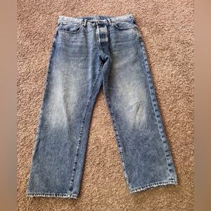 Gap Original Fit Button Fly Jeans 100% Cotton Men Size 36X32 EUC